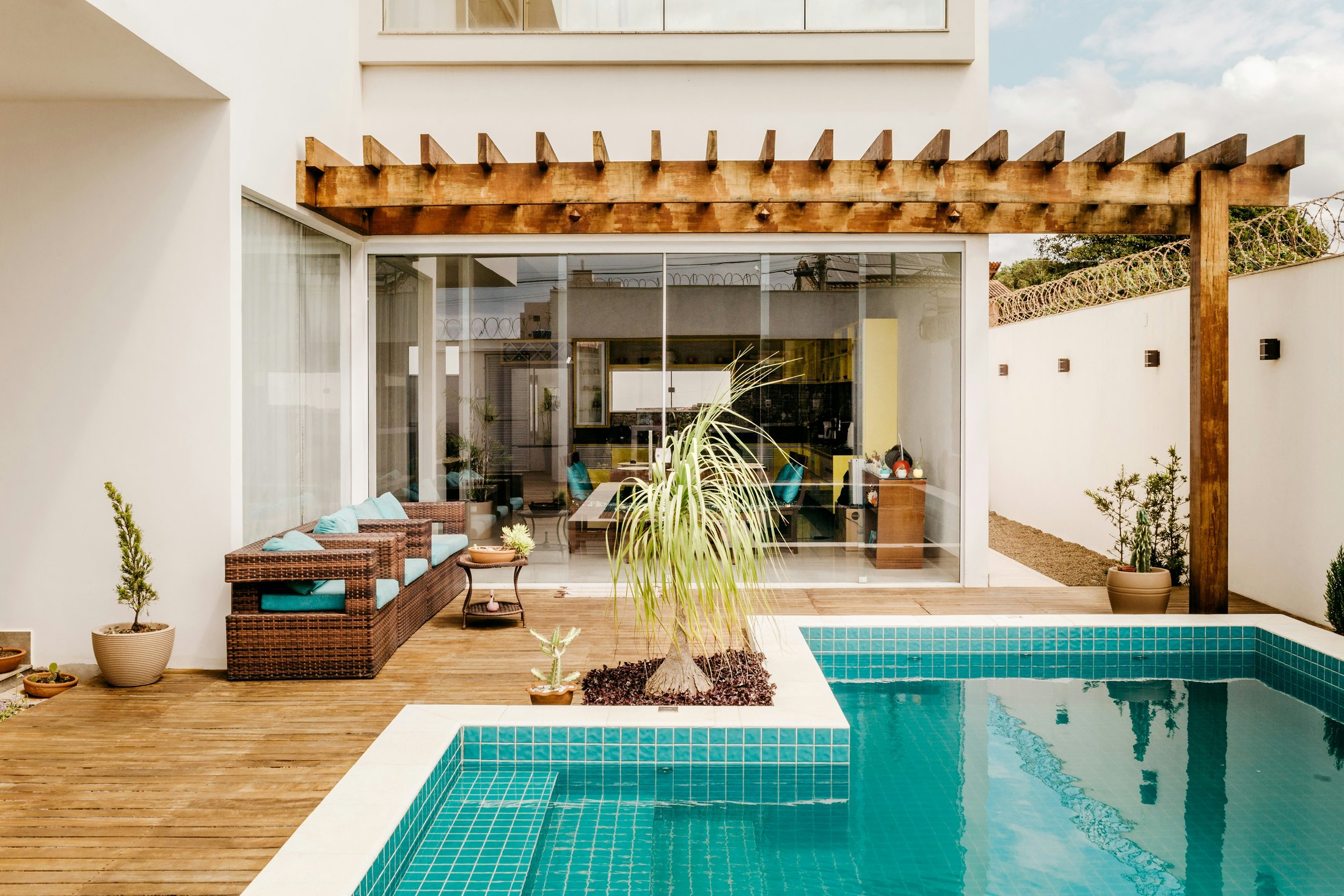 Pergola and swimming pool project